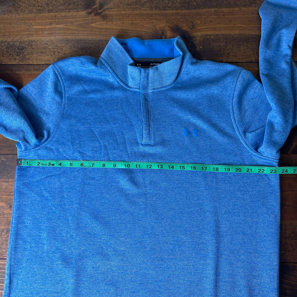 NEW Under Armour UA Storm SweaterFleece ¼ Zip Capri Blue Pullover Men’s Size XL - Picture 9 of 9